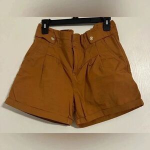 Liz Claiborne Pleated shorts | Rust Brown Color | Rolled up | Size 6